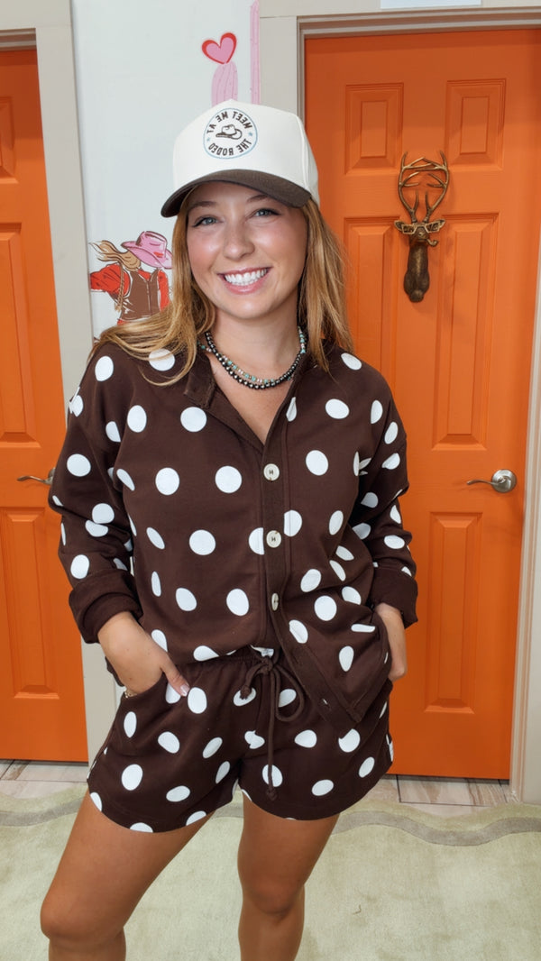 The Ellie Set: Cream/Espresso