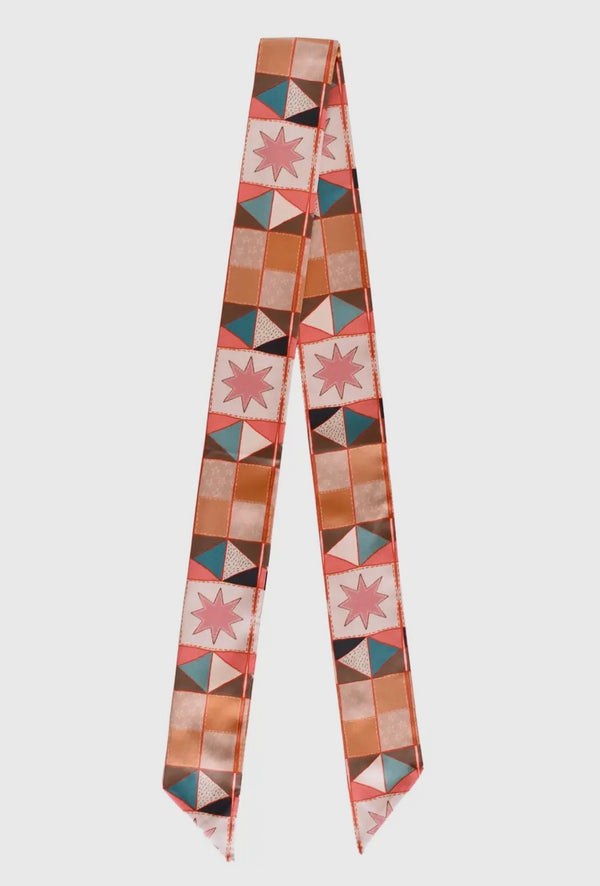 Vintage Patchwork Silk Twilly