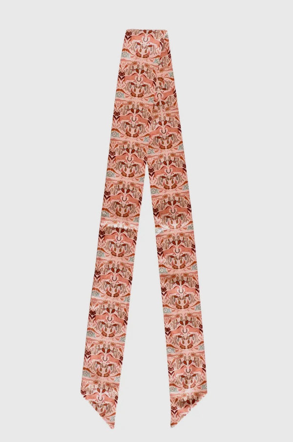 Prairie Days in Peach Silk Twilly