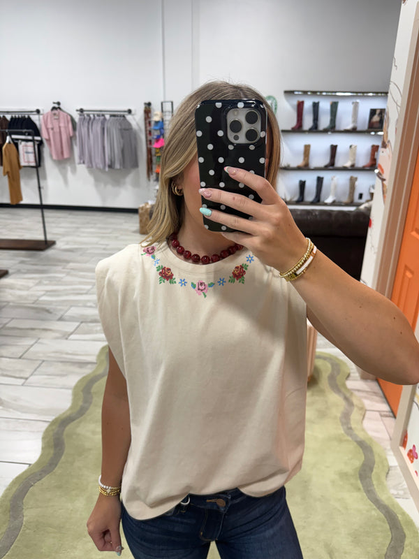 Floral Fancy Muscle Tee