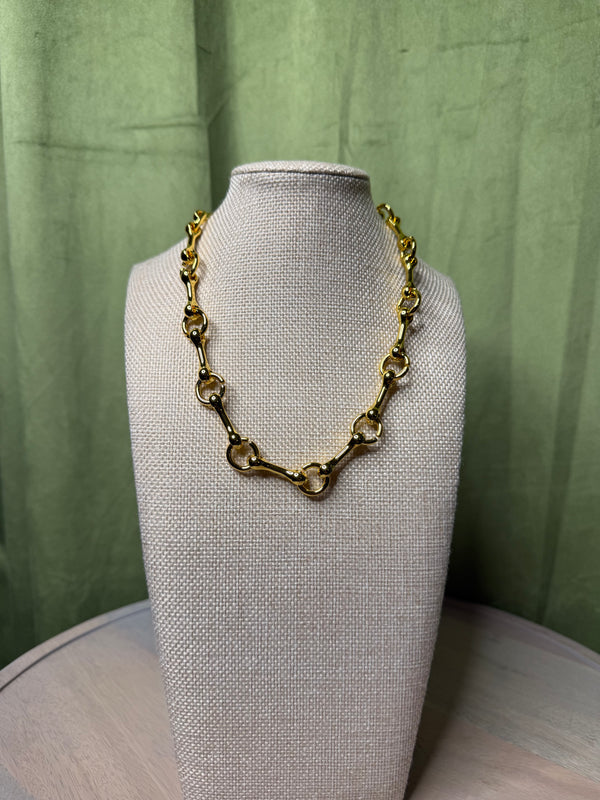 Horsebit Chain Link Necklace