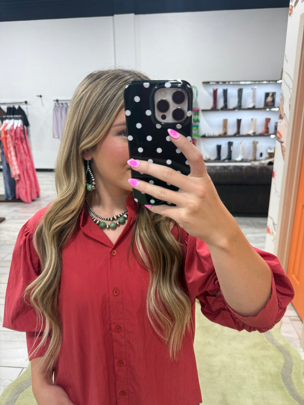 Betty Blouse - Red