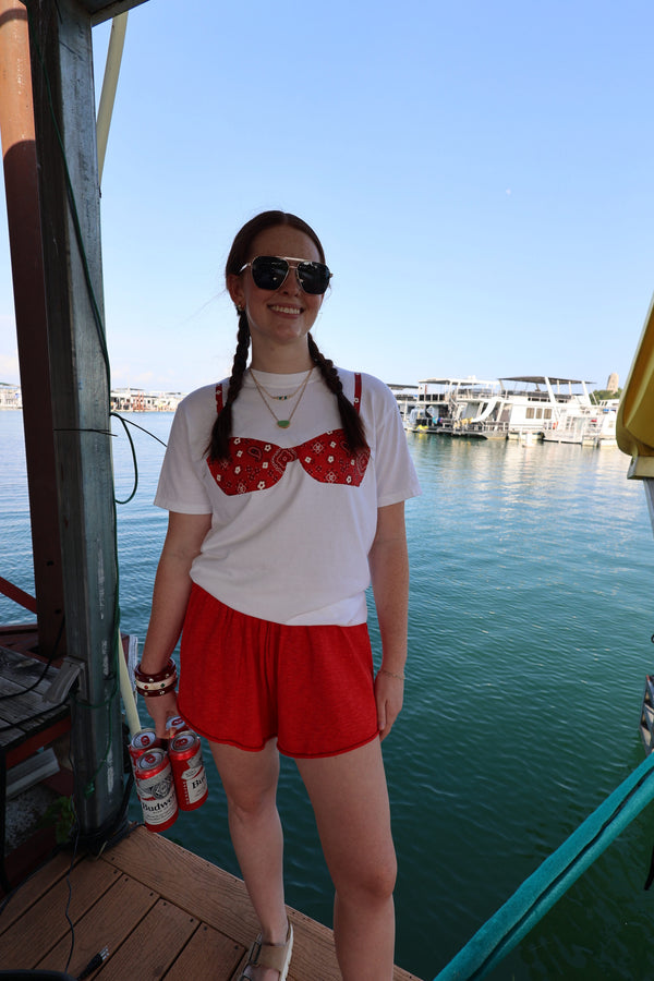 The Cherry Knit Sweater Shorts