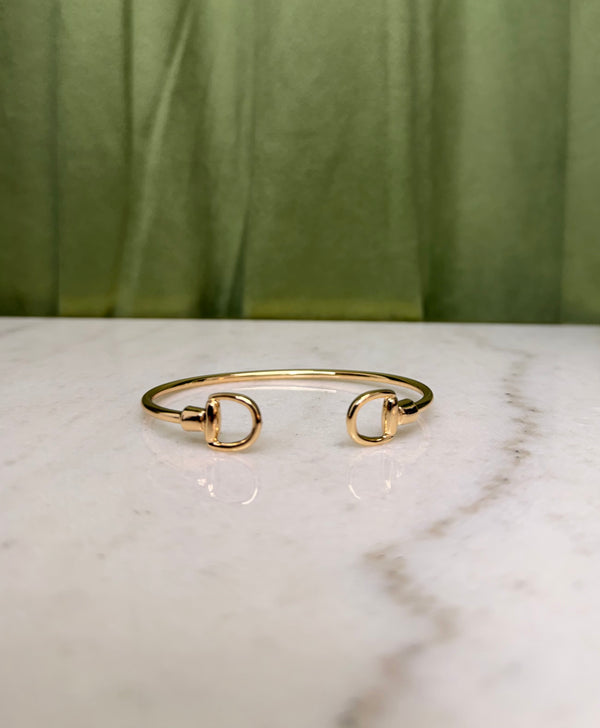 Gold Horse Bit Cuff