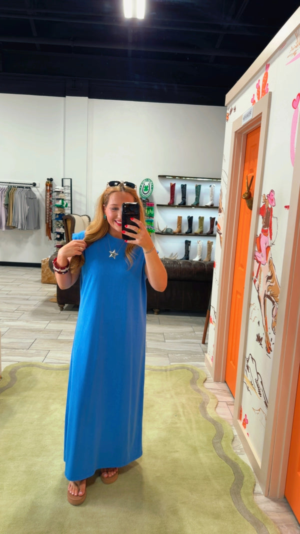 The Val Midi Dress: Coastal