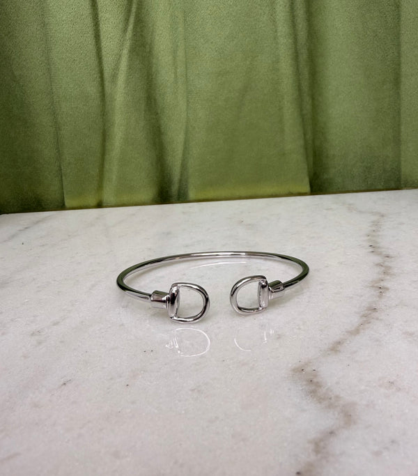 Silver Horse Bit Cuff