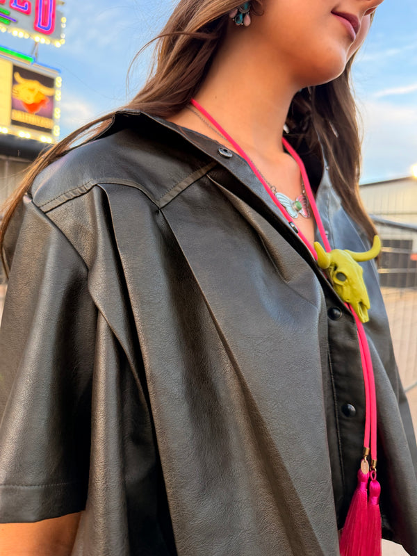 The Desperado Blouse- Mocha