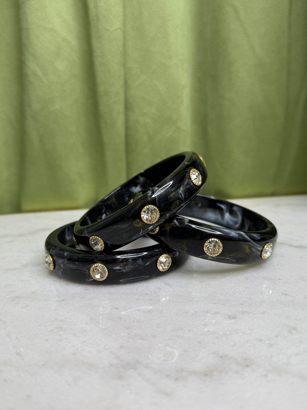 Sparkle Bangle - Black