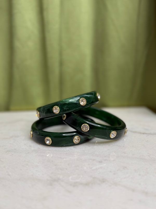 Sparkle Bangle - Green