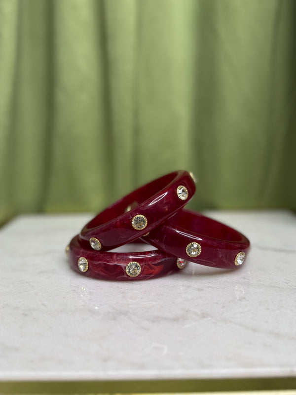 Sparkle Bangle - Red