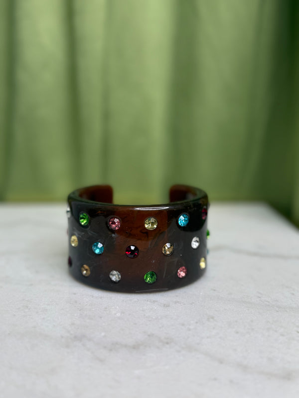 Multi Gem Bracelet - Brown