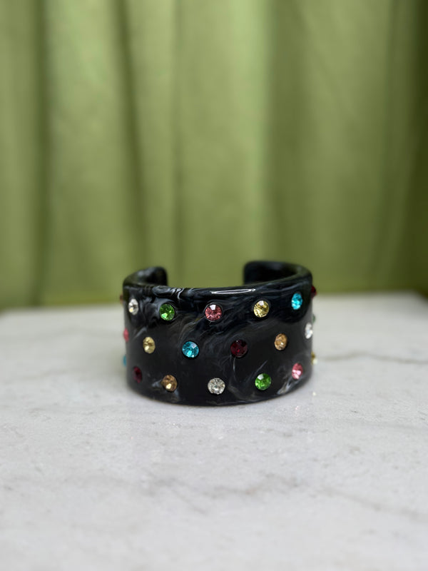 Multi Gem Bracelet - Black