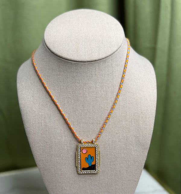 Cactus Paracord Necklace