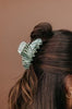 Zebra Midi Claw Clip