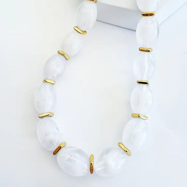 Jelly Pop White Necklace